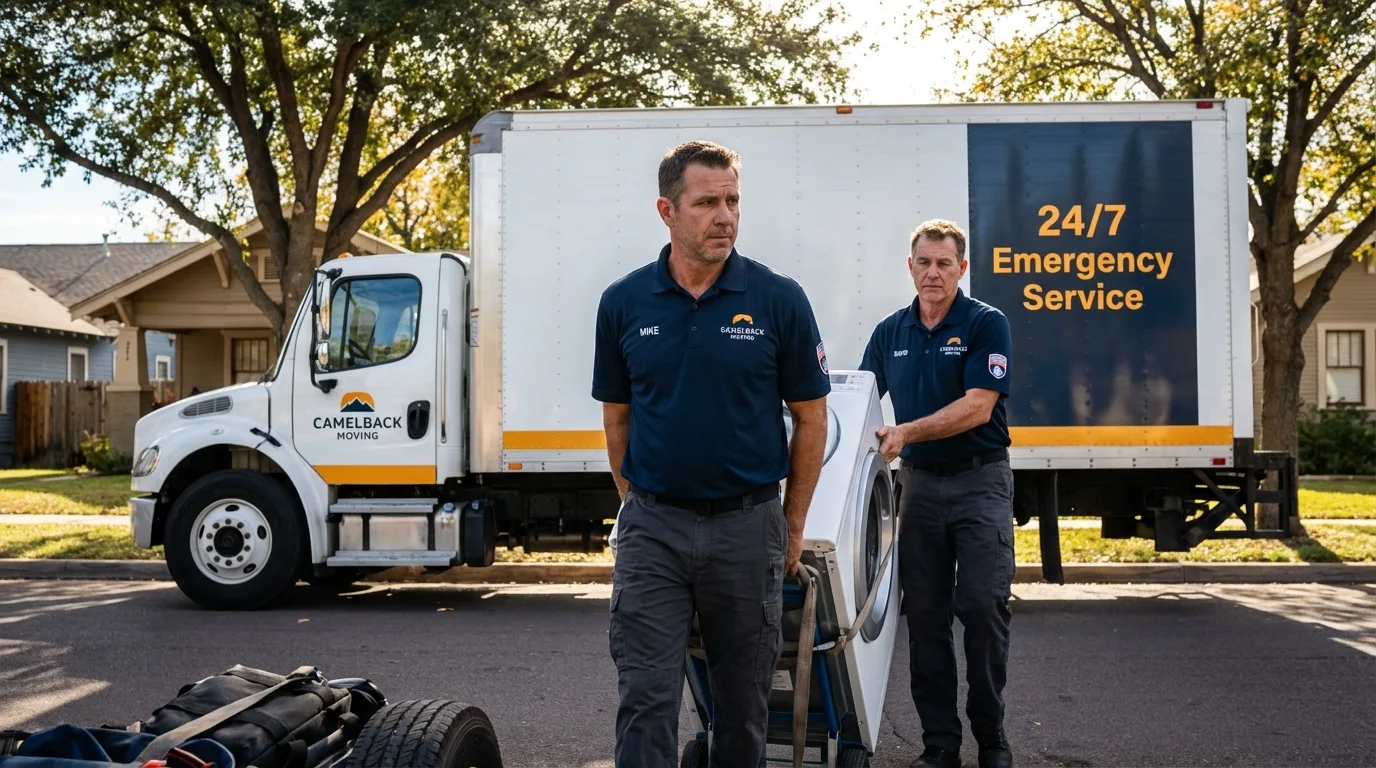 CamelBack Moving crew loading furniture in Carefree, AZ